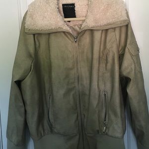 Plus Size Bomber Jacket